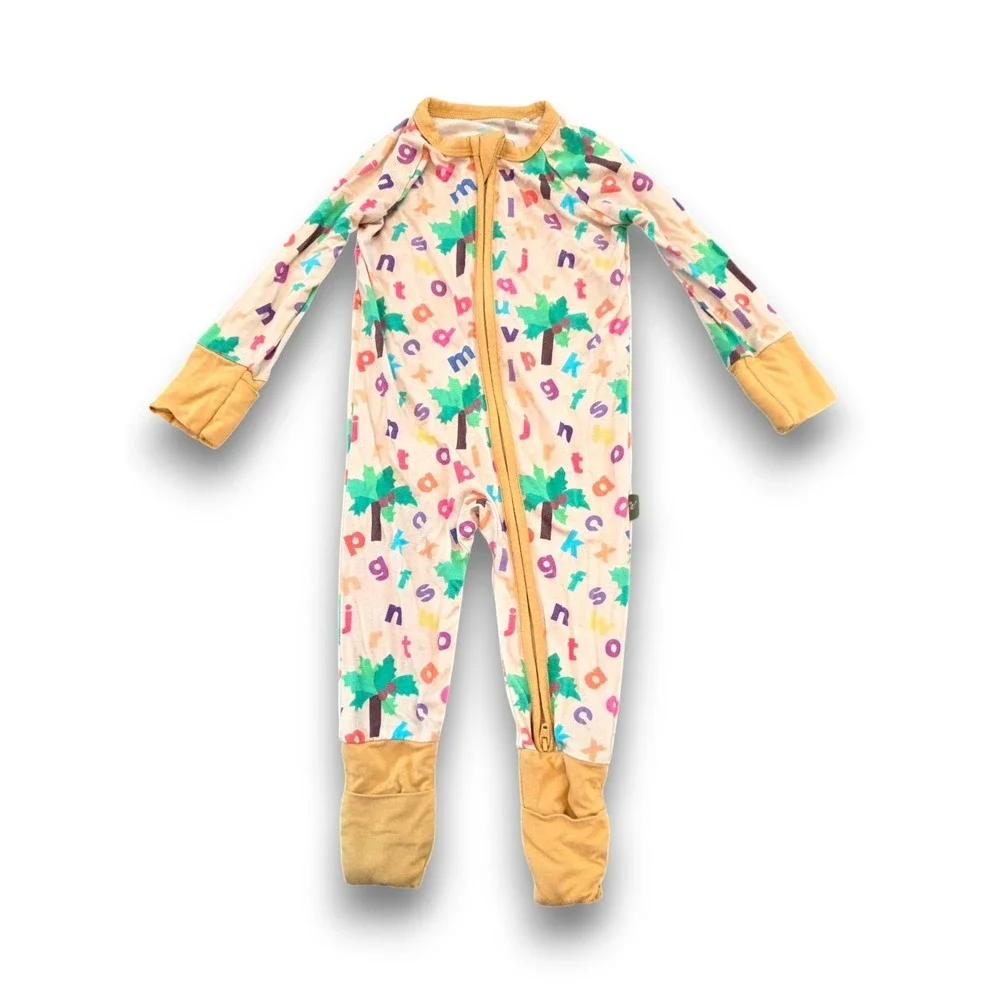 Wildwoven Chicka Chicka Boom Boom One Piece Pajamas Modal Infant 3-6m